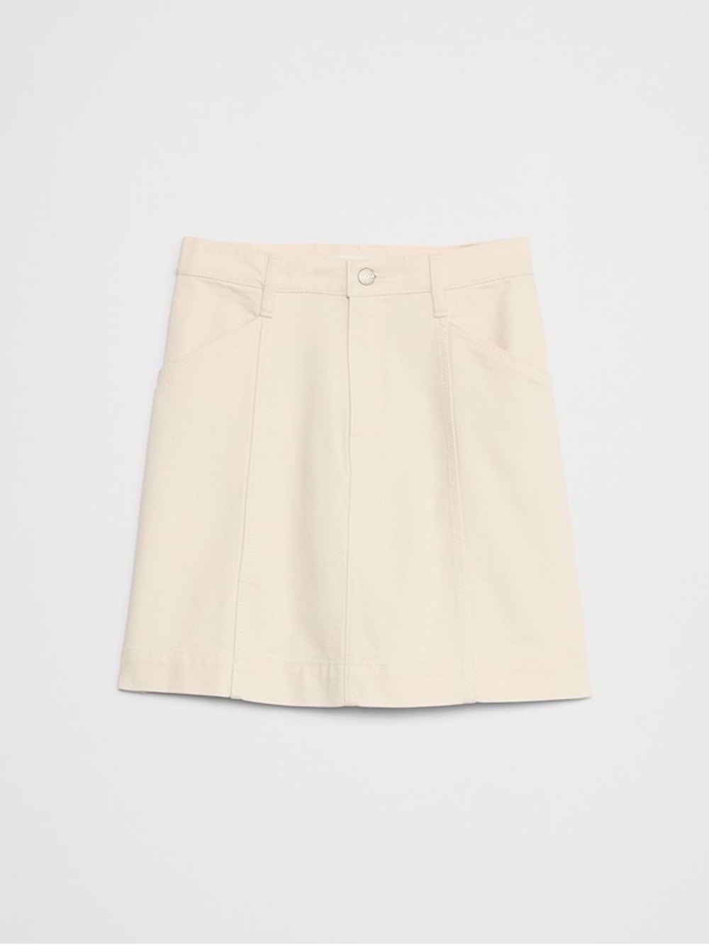 NWT Banana Republic Cream Mini A-Line Skirt